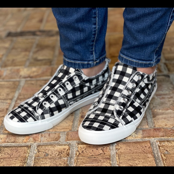 Buffalo Plaid Sneakers - Picture 2 of 3